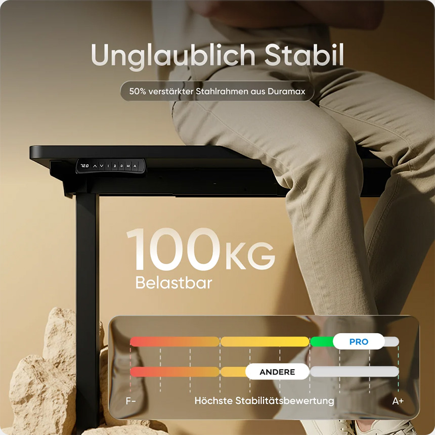 Deskspace Pro Höhenverstellbarer Schreibtisch