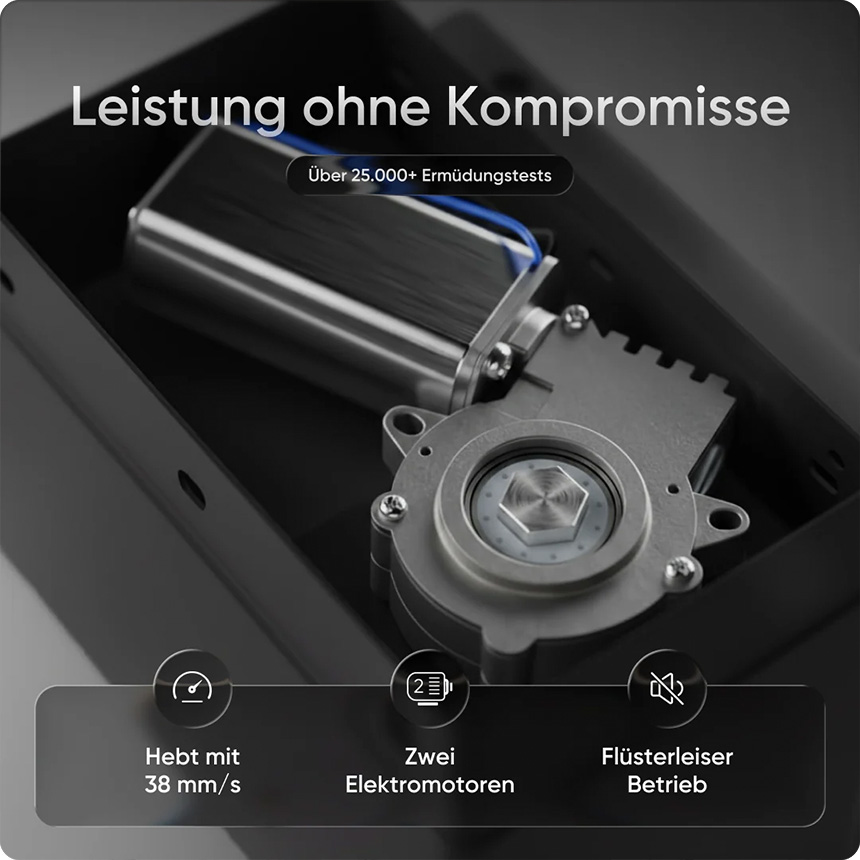 Deskspace Pro Plus Höhenverstellbarer Schreibtisch