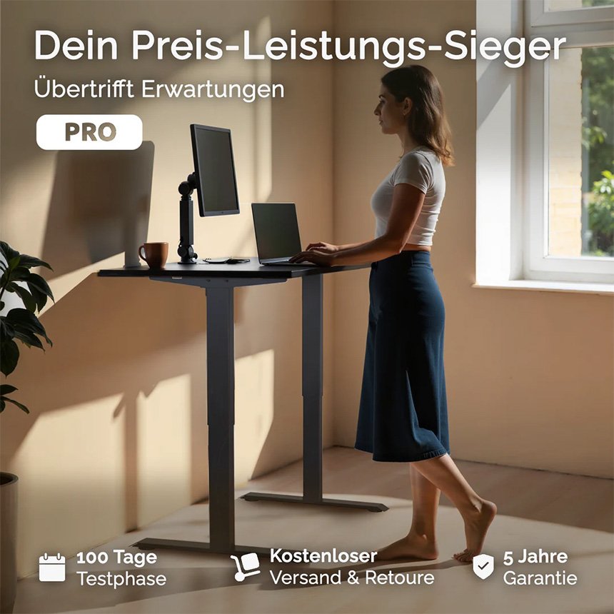 Deskspace Pro Höhenverstellbarer Schreibtisch
