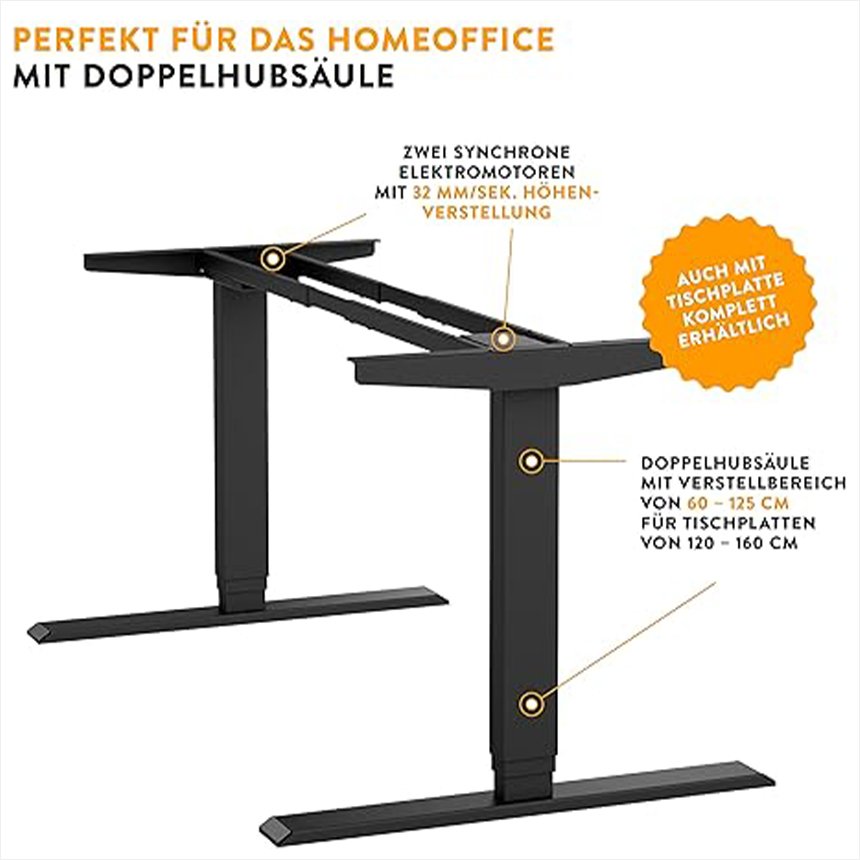 Boho Office Höhenverstellbarer Schreibtisch