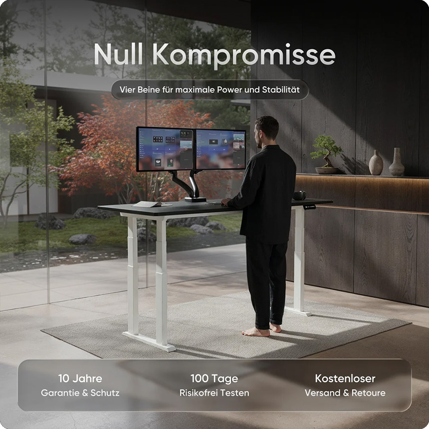 Titan Deskspace Höhenverstellbarer Schreibtisch
