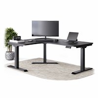 corner desk space
