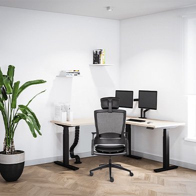Ergotopia desktopia Edge Höhenverstellbarer Schreibtisch